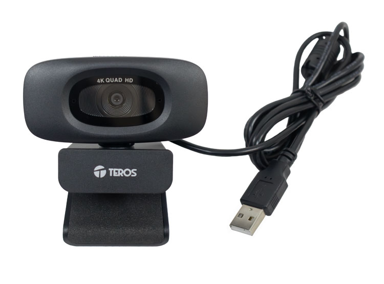 WEBCAM TEROS TE-9073N, 4K, MICRÓFONO INCORPORADO, USB 2.0 - 1