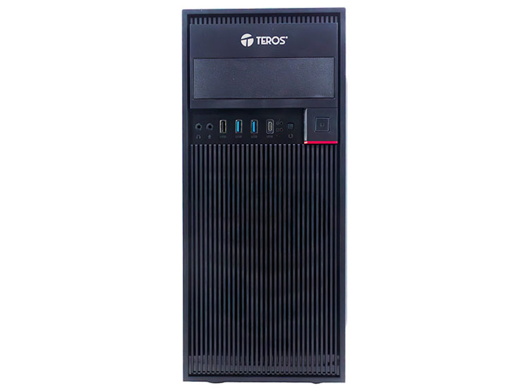 CASE GAMER TEROS TE-1319G, MID TOWER, 450W, USB 3.0 / 2.0, AUDIO, NEGRO - 2