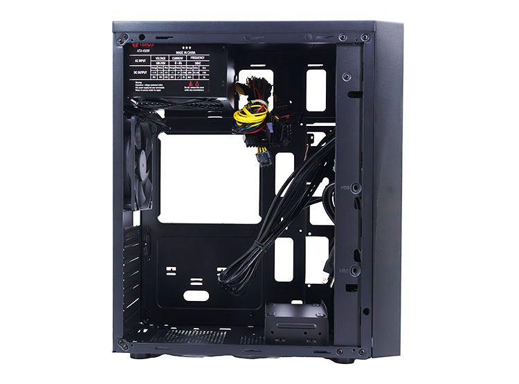 CASE GAMER TEROS TE-1319G, MID TOWER, 450W, USB 3.0 / 2.0, AUDIO, NEGRO - 5