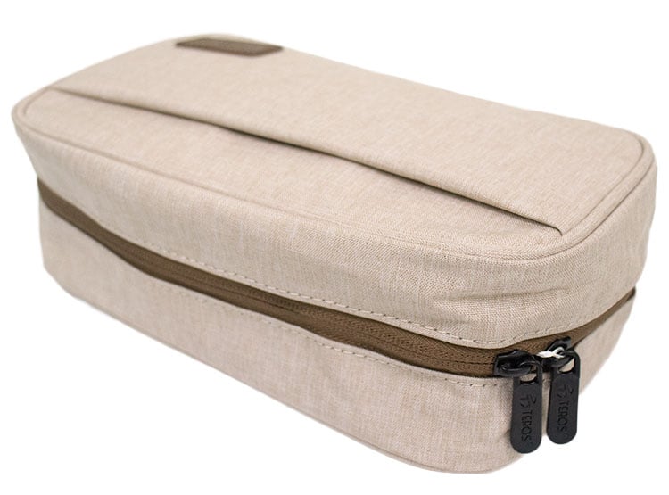 CARTUCHERA / ESTUCHE / ORGANIZADOR / PORTACABLES TEROS TE-ACS9015, BEIGE - 2