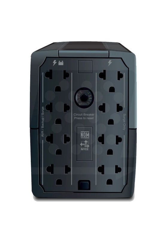 UPS CDP R-UPR1008I, 1000VA/500W, 8 TOMAS, 5 USB TIPO-A, 1 USB TIPO-C - 3