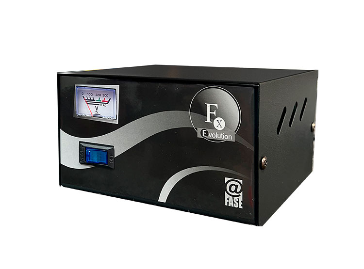 ESTABILIZADOR ELISE - FASE FXE-10, SÓLIDO, 1.0KVA, 4 TOMAS A 220VAC, 1 TOMA BY-PASS. - 1