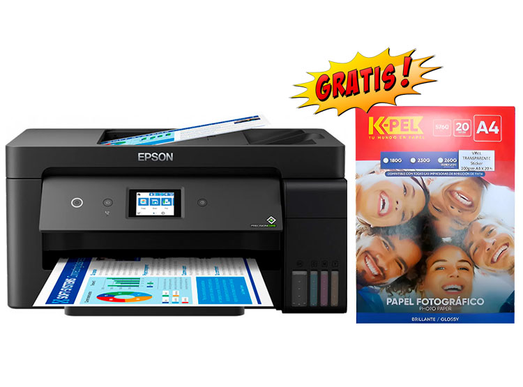 MULTIFUNCIONAL DE TINTA EPSON ECOTANK L14150, IMPRIME / ESCANEA / COPIA / FAX / WI-FI / USB / ETHERNET - 2
