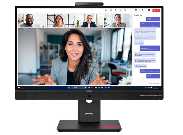 MONITOR PLANO LENOVO THINKVISION T27QD-4V, 27' WLED QHD / IPS / HDMI / DP / DP-OUT / USB-C / RJ45 / 5WX2 - 1