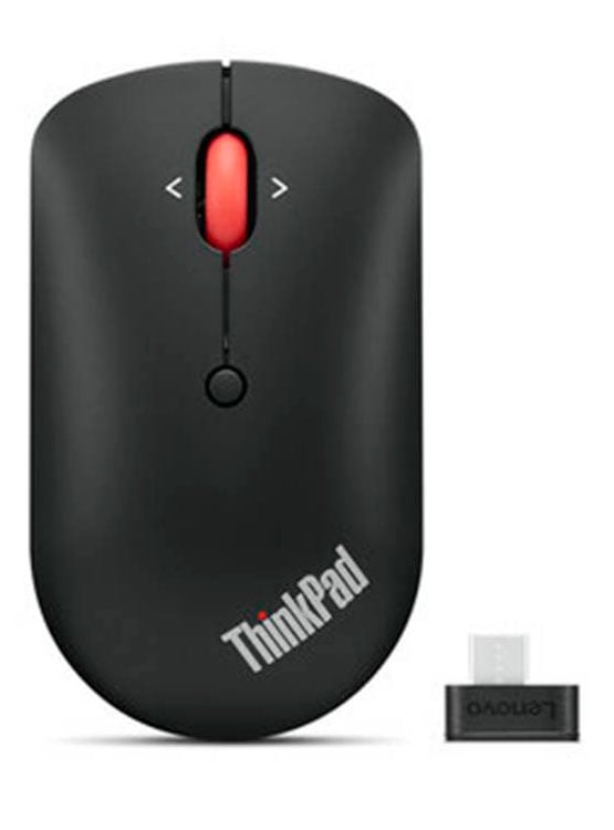 MOUSE LENOVO THINKPAD ESSENTIAL INALAMBRICO CON RECEPTOR USB TIPO-C, COLOR NEGRO - 1