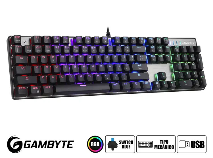 COMBO GAMER GAMBYTE 2 EN UNO REXAR G (TC-GRREXAKT-MT) NEGRO - 2
