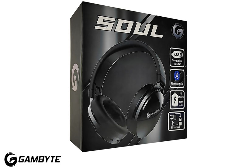 AURICULAR INALAMBRICO GAMBYTE SOUL GAMING 5.1 (GI-SOUL-KT) NEGRO - 3