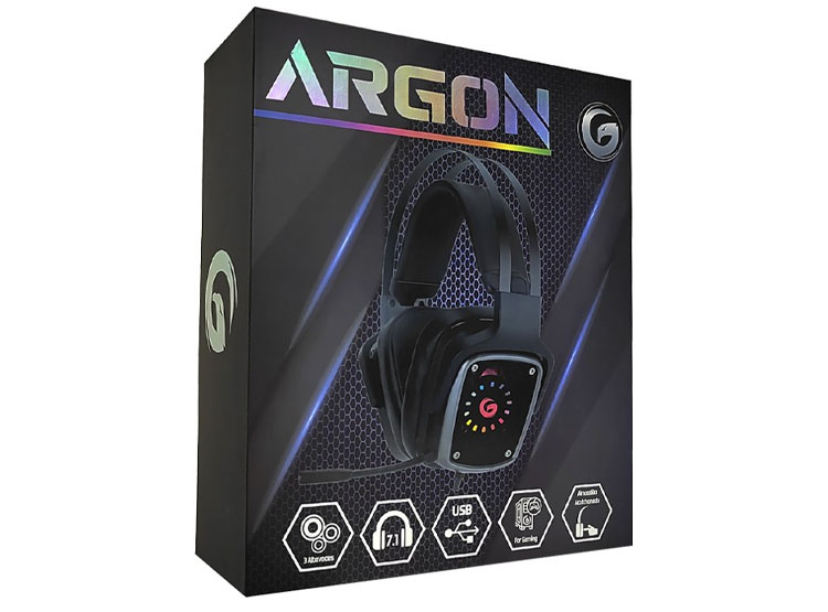 AURICULAR GAMBYTE ARGON GAMING 7.1 (GI-ARGON-MR) NEGRO - 3