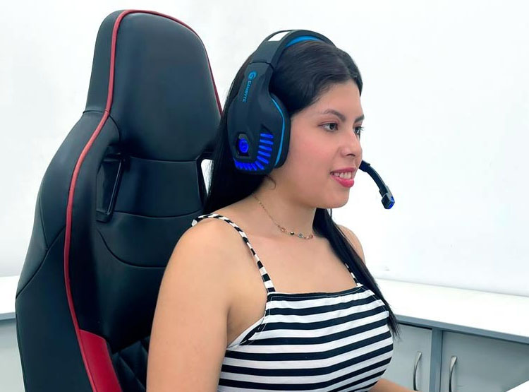 AURICULAR GAMBYTE G PRO GAMING 7.1 (GI-BLUEG-KT)   AZUL - 3