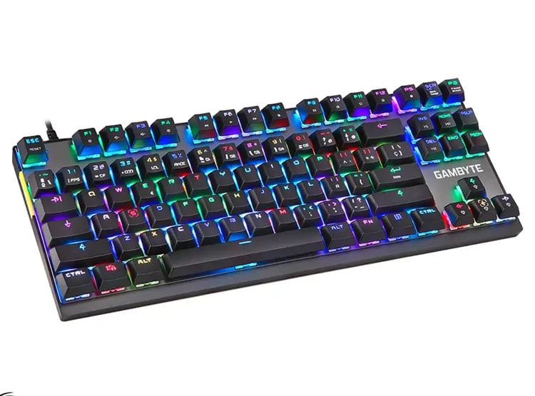 TECLADO GAMER GAMBYTE CRYPTON (TC-GRCRYPXL-MT) MECANICO, SWITCH BLUE, RGB, NEGRO - 2
