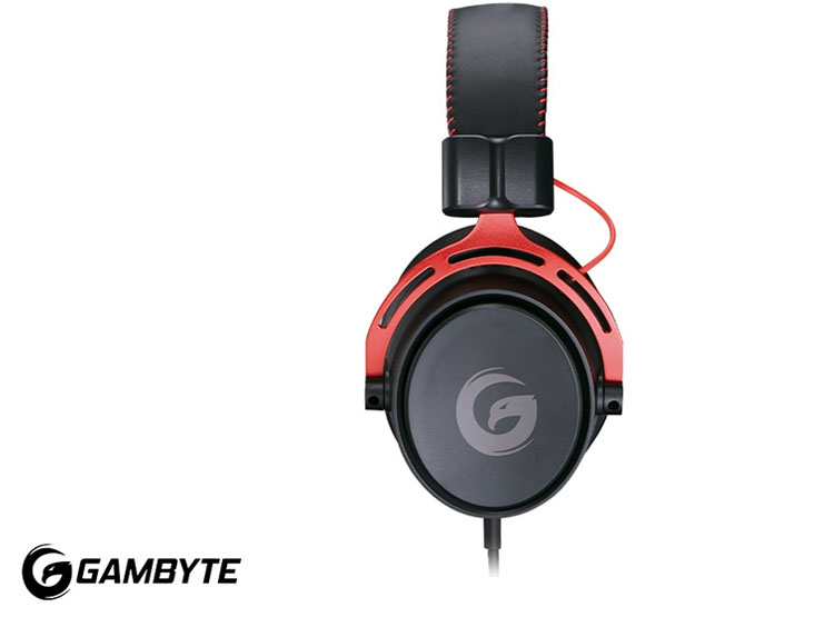 AURICULAR GAMBYTE TEMPLAR 7.1 GAMING (BMBH43AR)  NEGRO C/ ROJO - 2