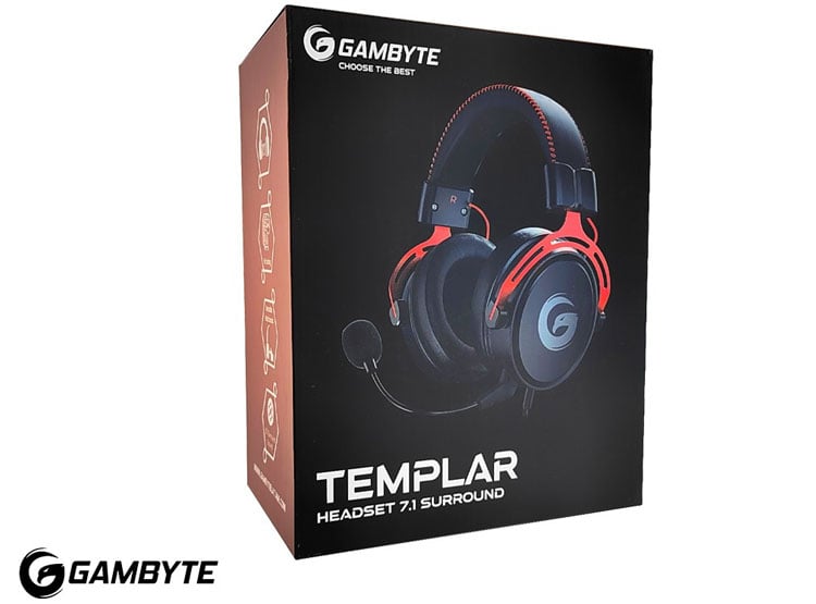 AURICULAR GAMBYTE TEMPLAR 7.1 GAMING (BMBH43AR)  NEGRO C/ ROJO - 3