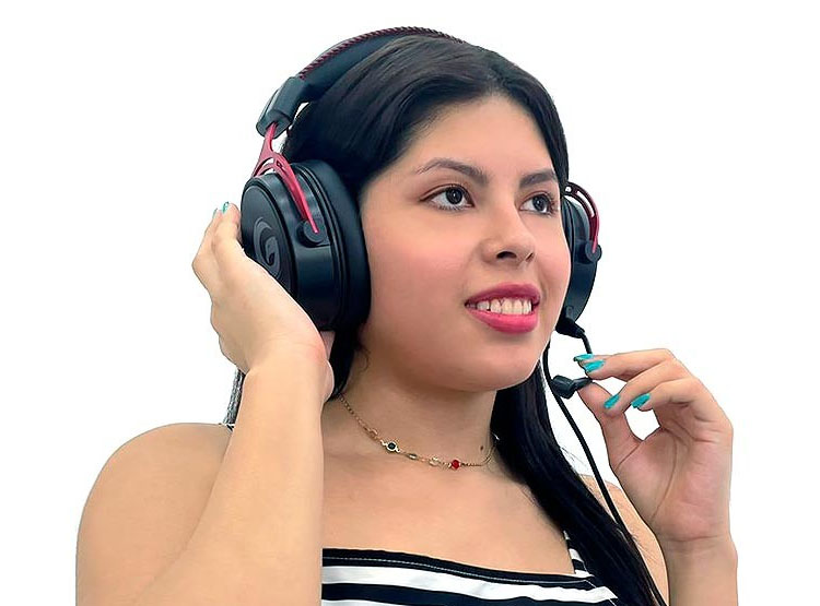 AURICULAR GAMBYTE TEMPLAR 7.1 GAMING (BMBH43AR)  NEGRO C/ ROJO - 4