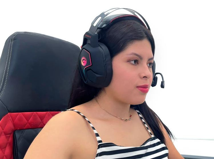 AURICULAR GAMBYTE KROUX GAMING 7.1 (GI-KROUX-KT) CON MICROFONO, INTERFAZ USB, RGB, NEGRO - 3