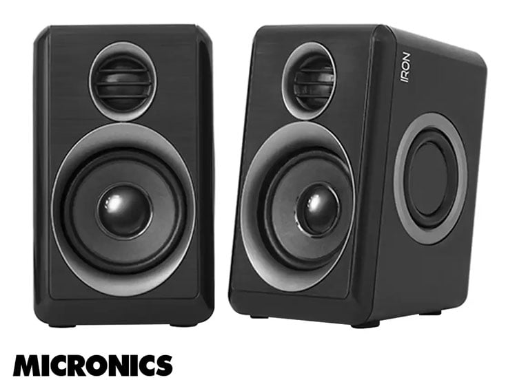 PARLANTE MICRONICS IRON MIC S314B 10 WATTS (S314B) INTERFAZ JACK 3.5 MM Y USB ENEGÍA - 2