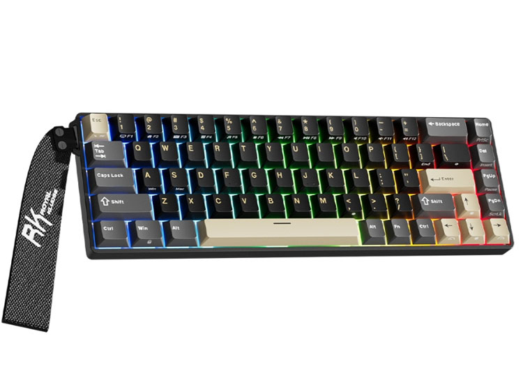TECLADO ROYAL KLUDGE RK68 HE CABLEADO ESPAÑOL PHANTOM - MINT MAGNETIC SWITCH - 2