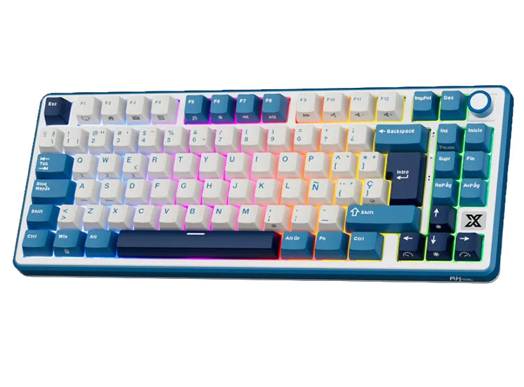 TECLADO ROYAL KLUDGE RK X87 CABLEADO BLUE - CREAMY SWITCH - 1