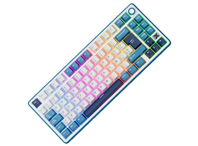 TECLADO ROYAL KLUDGE RK X87 CABLEADO BLUE - CREAMY SWITCH - 5