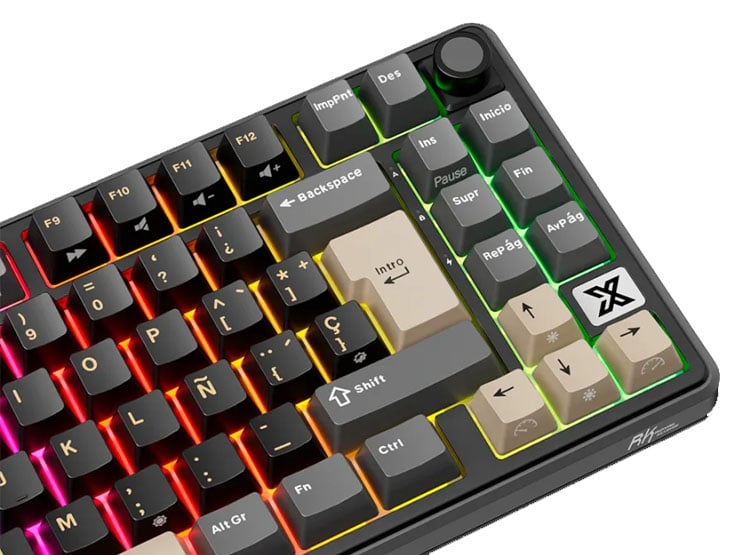 TECLADO ROYAL KLUDGE RK X87 CABLEADO PHANTOM - CREAMY SWITCH - 3