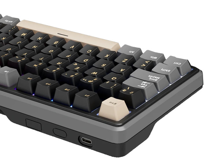 TECLADO ROYAL KLUDGE RK X87 CABLEADO PHANTOM - CREAMY SWITCH - 4