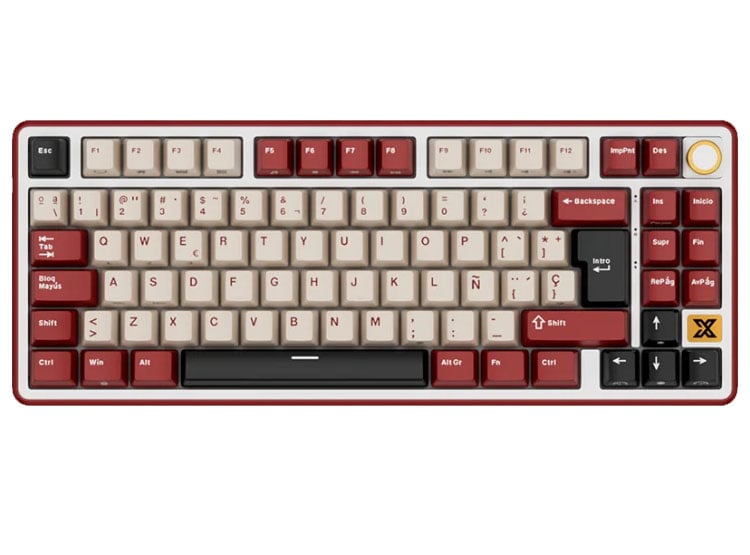 TECLADO ROYAL KLUDGE RK X87 CABLEADO RED - CREAMY SWITCH - 2