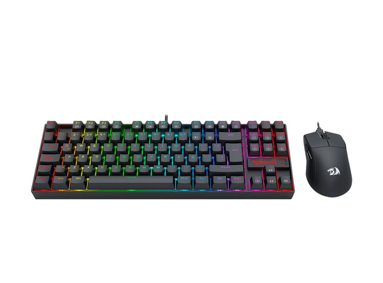 COMBO REDRAGON S145-SP TECLADO KUMARA RGB SPANISH RED SWITCH + MOUSE M724 BLACK - 3
