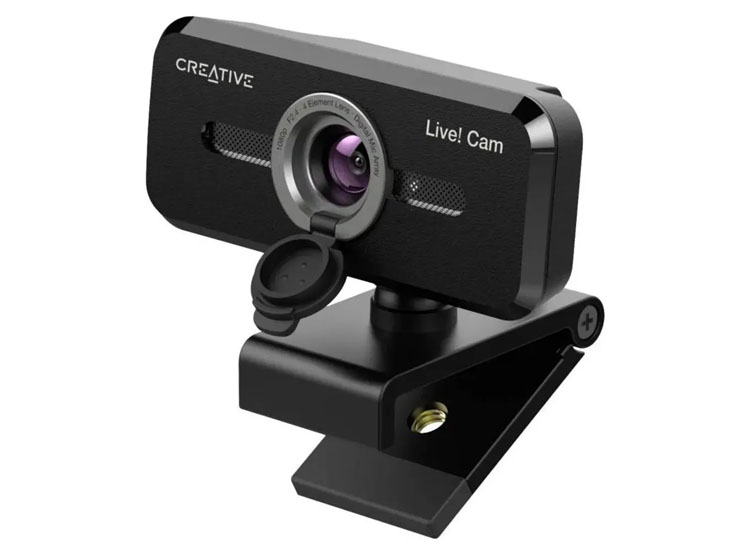 CAMARA CREATIVE LIVE! CAM SYNC V2 FHD 1080P C/TAPA DUAL MIC USB BLACK (73VF088000000) - 1