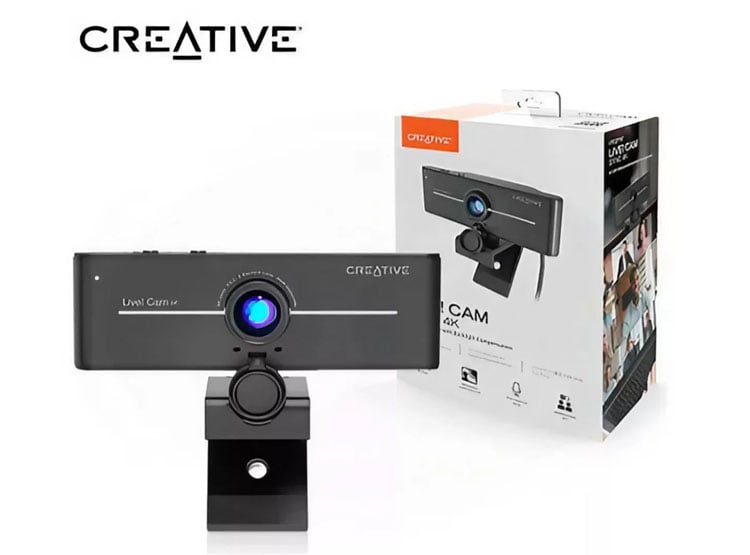 CAMARA CREATIVE LIVE! CAM SYNC 4K UHD 2160P DUAL MIC USB C/TAPA BLACK (73VF099000000) - 1