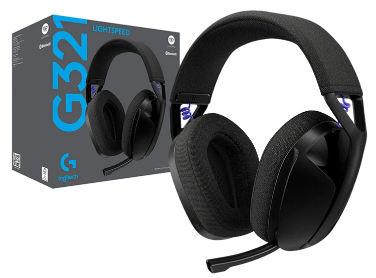 AUDIFONO C / MICROF. LOGITECH G321 22H / LIGHTSPEED / BT / 40MM / CABLE USB-C BLACK (981-001562) - 1