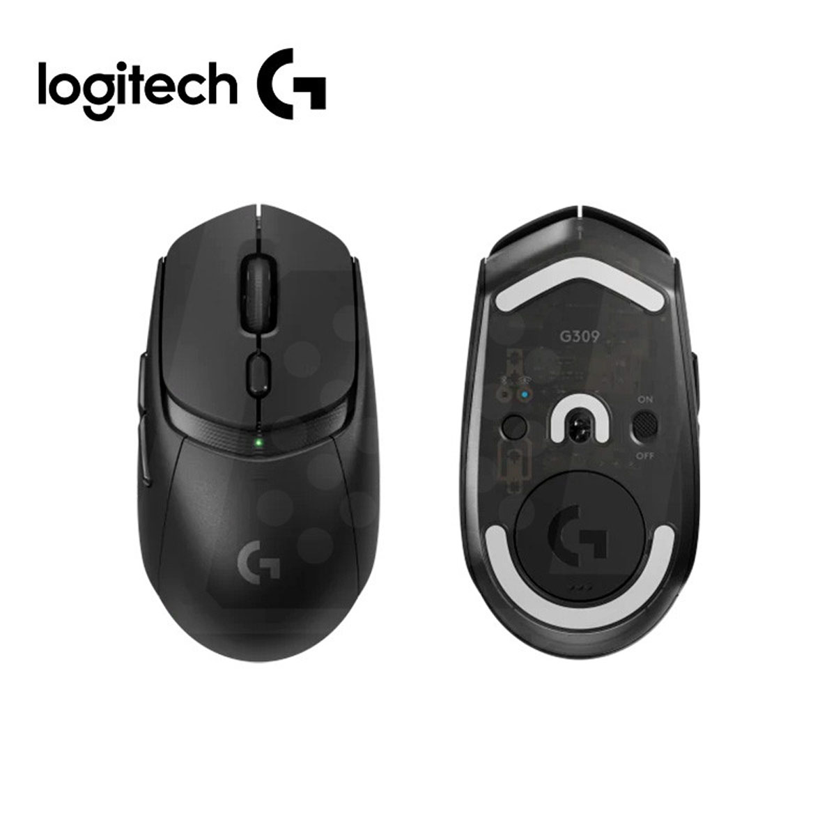 MOUSE LOGITECH G309 LIGHTSPEED WIRELESS/BT 25K DPI LIGHTFORCE BLACK (910-007198) - 2