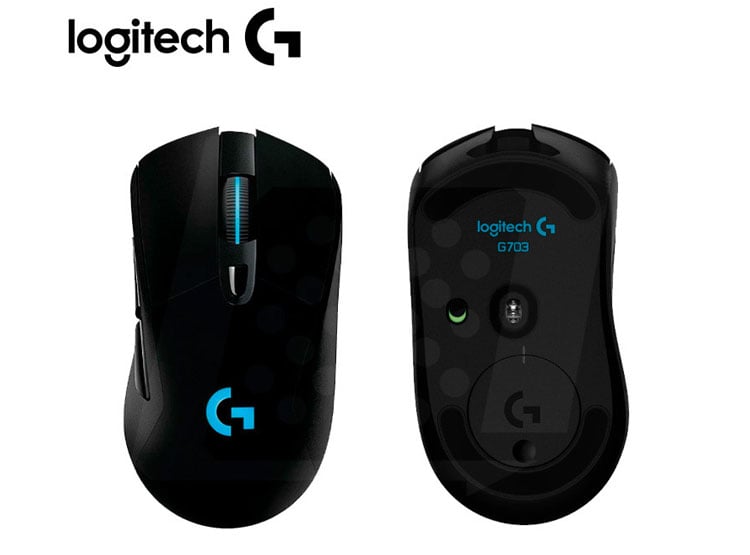 MOUSE LOGITECH G703 LIGTHSPEED WIRELESS BLACK (910-005639) - 2