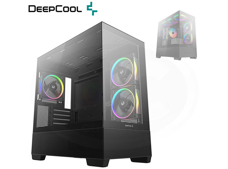 CASE DEEPCOOL CG380 3F ARGB BLACK - 1
