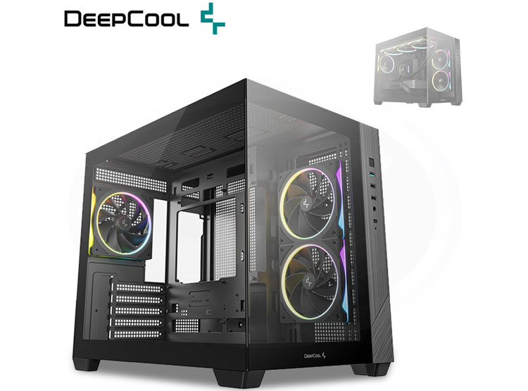 CASE DEEPCOOL CG330 3F ARGB BLACK - 1