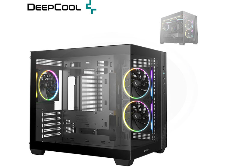 CASE DEEPCOOL CG330 3F ARGB BLACK - 2