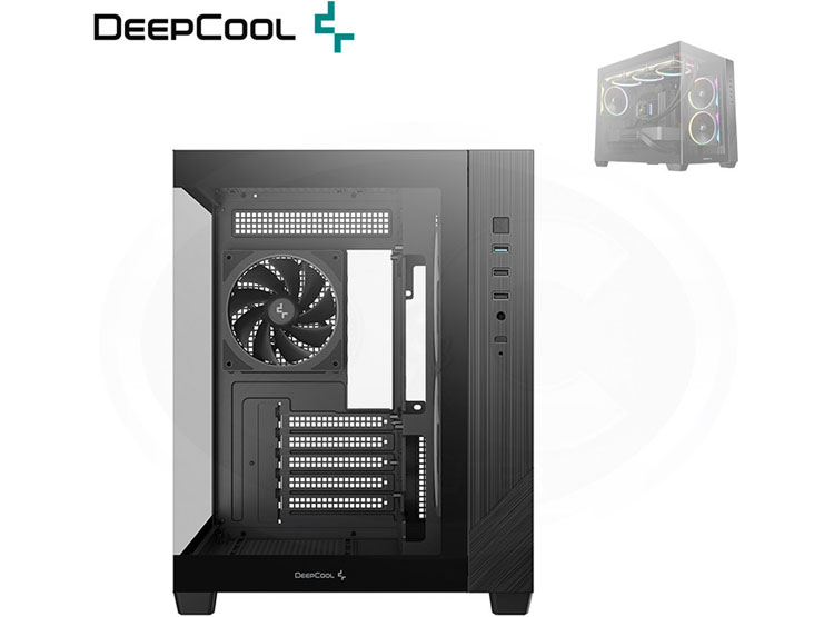 CASE DEEPCOOL CG330 3F ARGB BLACK - 3