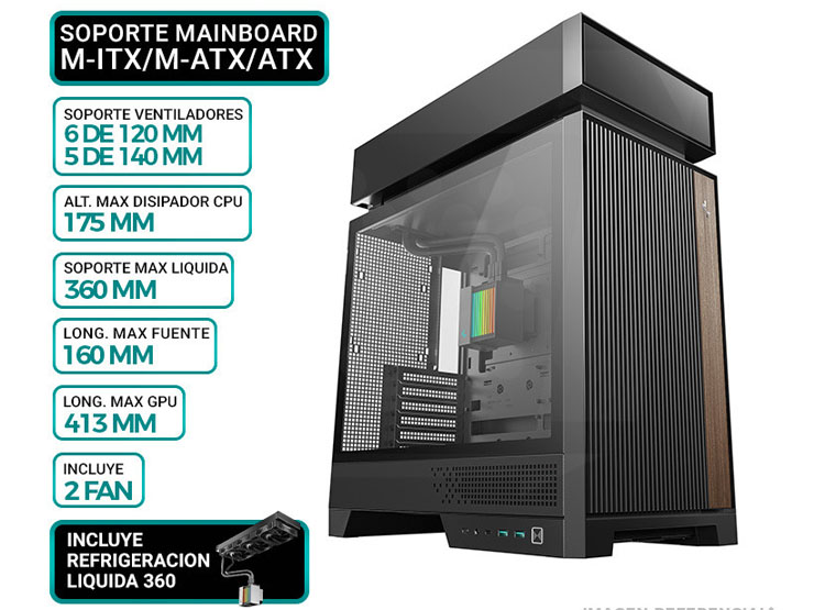 CASE DEEPCOOL CL6600 BK - 1