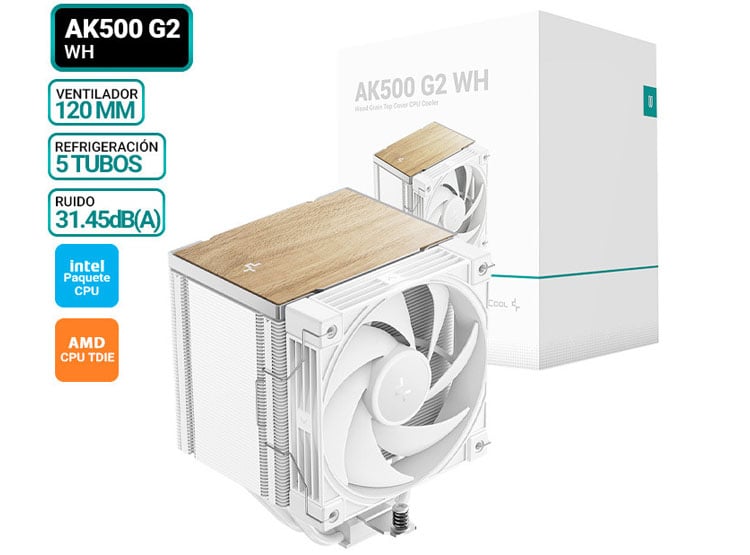 COOLER DE PROCESADOR DEEPCOOL AK500 G2 WH - 1