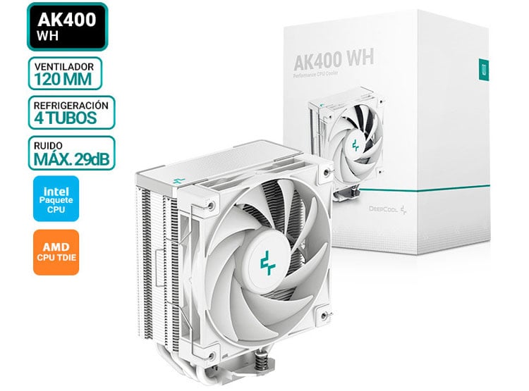 COOLER DE PROCESADOR DEEPCOOL AK400 WH - 1