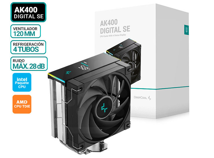 COOLER DE PROCEADOR DEEPCOOL AK400 DIGITAL SE - 1