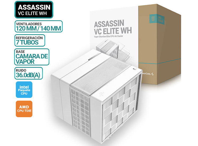 COOLER DE PROCESADOR DEEPCOOL ASSASSIN VC ELITE WH - 1