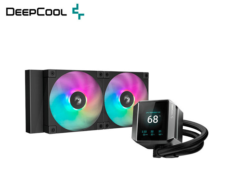 REFRIGERACION LIQUIDA DEEPCOOL MYSTIQUE 240 ARGB, PANTALLA - 2