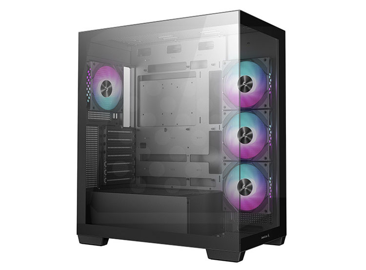 CASE DEEPCOOL CG580 4F BK, 4 FAN ARGB, V/TEMPLADO - 2