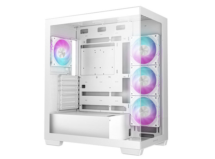 CASE DEEPCOOL CG580 4F WH, 4 FAN ARGB, V/TEMPLADO - 2