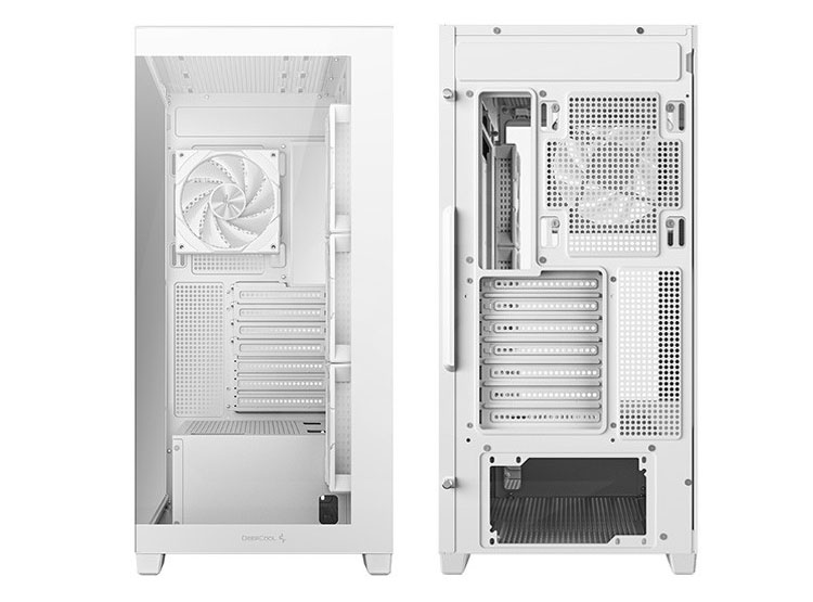 CASE DEEPCOOL CG580 4F WH, 4 FAN ARGB, V/TEMPLADO - 5