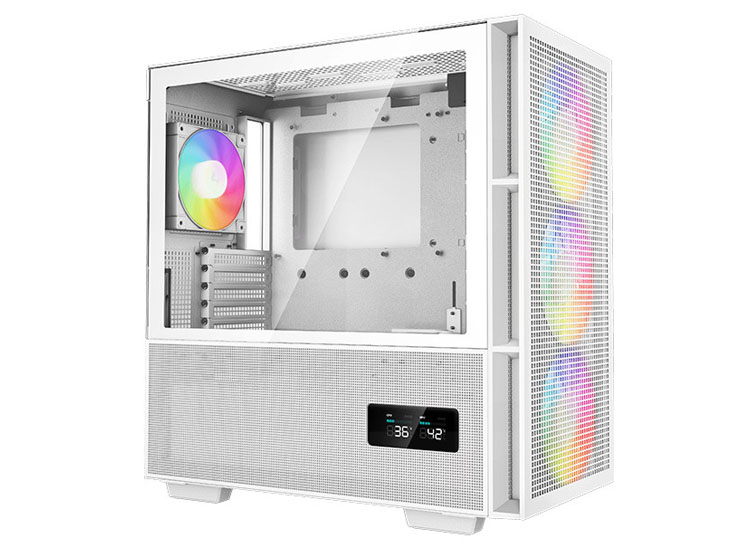 CASE DEEPCOOL CH560 WH DIGITAL, V/TEMPLADO, ARGB - 2