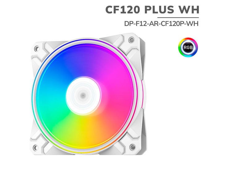 COOLER PARA CASE DEEPCOOL CF120 PLUS WH - 1