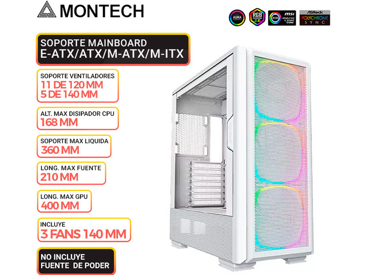 CASE MONTECH SKY TWO GX, WHITE - 1