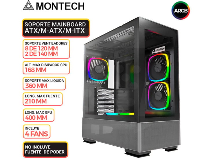 CASE MONTECH SKY TWO, BLACK - 1