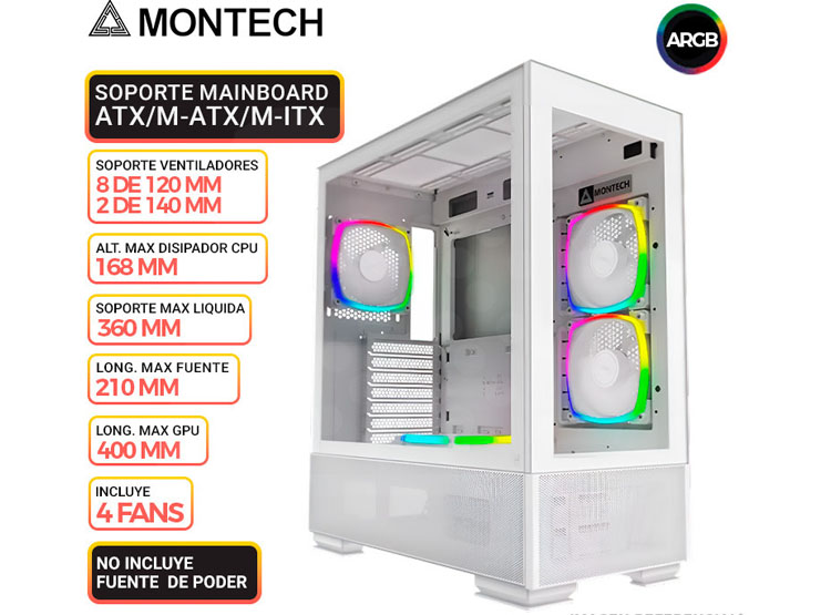 CASE MONTECH SKY TWO, WHITE - 1