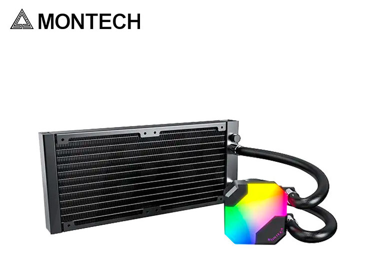 REFRIGERACION LIQUIDA MONTECH HYPER FLOW ARGB 240, BLACK - 4